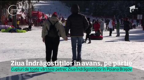 Cuplurile de toate vârstele petrec Ziua Îndrăgostiților în Poiana Brașov