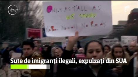 Sute de imigranți ilegali, expulzați din SUA