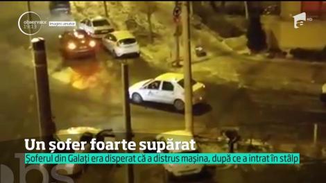 Regretele unui şofer ghinionist au trezit din somn un cartier întreg, din Galați