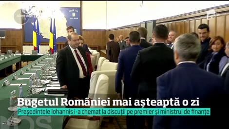 Bugetul Rom&acirc;niei mai aşteaptă o zi să fie aprobat. E decizia preşedintelui Klaus Iohannis