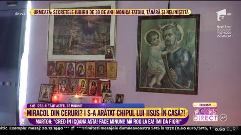Minune trimisă de la Cel de Sus? Chipul lui Iisus Hristos a apărut, peste noapte, în casa unui tânăr credincios