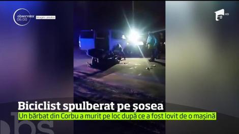 Un biciclist a murit pe loc, după ce a fost lovit de o maşină pe o şosea din judeţul Constanţa