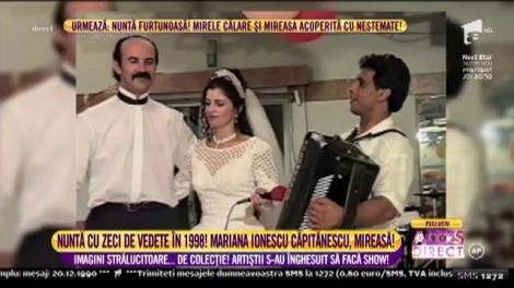 Nuntă cu zeci de vedete în 1998! Mariana Ionescu Capitanescu, mireasă