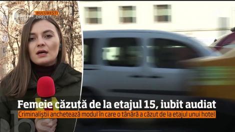Femeie căzută de la etajul 15, iubit audiat. Criminaliștii anchetează modul în care a căzut tânăra