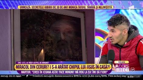 I s-a arătat chipul lui Iisus Hristos în casă?! Remus: "Nu cer bani, cine vrea să vină să aprindă o candelă"