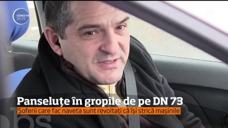 Drumul naţional dintre localităţile Râşnov şi Cristian a fost asfaltat cu panseluţe