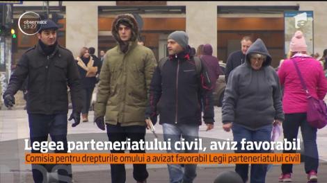 Legea parteneriatului civil, aviz favorabil