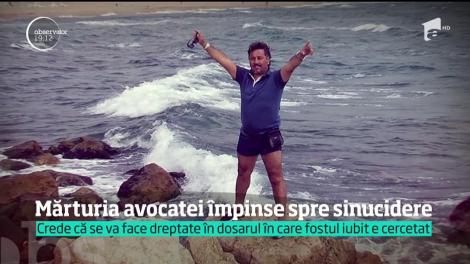 Mărturia avocatei împinse spre sinucidere