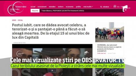 Cazul teribil al ucigașului din Ploiești,  în topul celor mai vizualizate știri de pe WWW.OBSERVATOR.TV