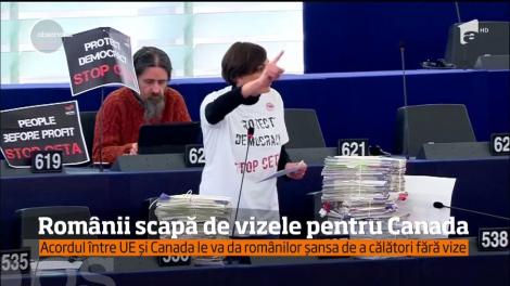 Românii scapă de vizele pentru Canada