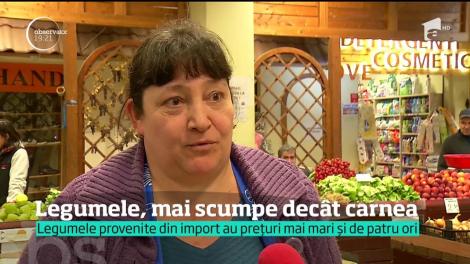 legumele se vând cu porţia în Europa, în timp ce la noi au devenit trufandale. Roşiile sunt mult mai scumpe decât carnea