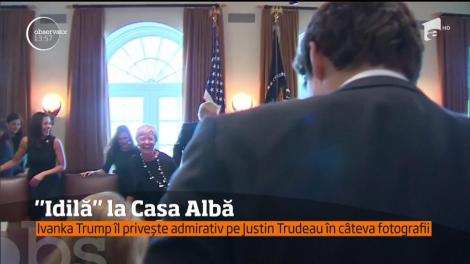 Ivanka Trump îl privește admirativ pe Justin Trudeau în câteva fotografii