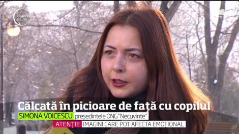 Călcată în picioare de față cu copilul. O femeie a fost bătută crunt de fostul concubin, în scara blocului unde locuiește