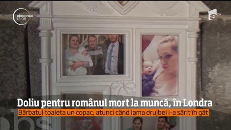 Doliu pentru românul mort la muncă, în Londra