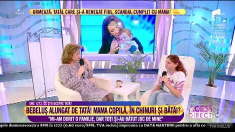 De vorbă cu psihologul! Mădălina, mamă la 18 ani: "Nu mă consider o mamă model"