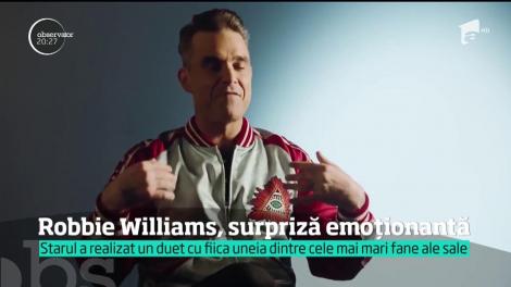 Robbie Williams, surpriză emoționantă pentru cea mai mare fană a lui