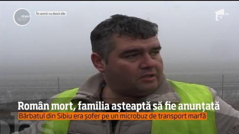 Român mort, familia aștepta să fie anunțată. Bărbatul din Sibiu era șofer pe un microbuz de transport marfă