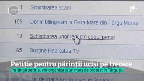 Petiţie pentru cei doi bătrâni din Târgu Jiu, loviţi mortal pe trecerea de pietoni
