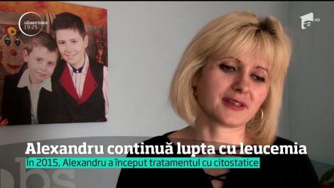 Alexandru, băieţelul care şi-a pierdut bunica după cutremurul din Italia, continuă lupta cu leucemia