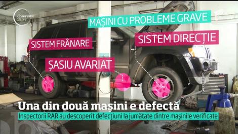 Una din două maşini care circulă prin România are cel puţin o defecţiune