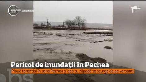 Comuna Pechea din judeţul Galaţi este în pericol din cauza vremii