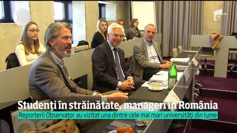 Studenții în străinătate, manageri în România