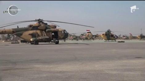 Militanții grupării teroriste din Statul Islamic au fost uciși de către armata irakiană. Imaginile din timpul raidurilor aeriene