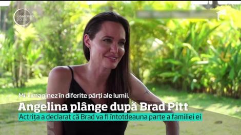 Angelina Jolie, afectată profund de divorț. Primul interviu după despărţirea de Brad Pitt: "Vom fi mereu o familie"