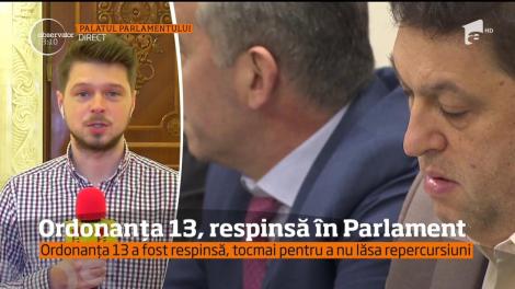 Ordonanța 13 a fost respinsă în Parlament pentru a nu lăsa repercursiuni