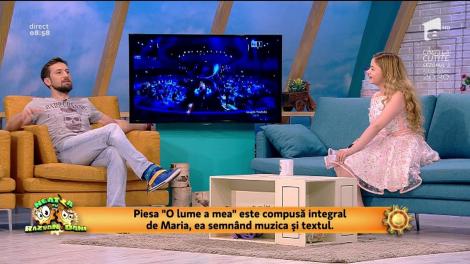 Maria Crăciun, copila care a cucerit Italia, a lansat o piesa superbă. „O lume a mea”, melodia compusă „da capo al fine” de micuța cântăreață!