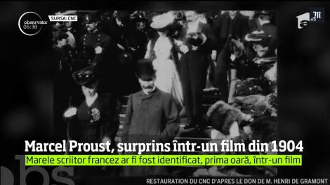 Marcel Proust, surprins într-un film din 1904