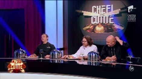 Biloi de la Mangalia a făcut furori la "Chefi la cuţite": "Foaie verde măr domnesc, am venit să vă gătesc"