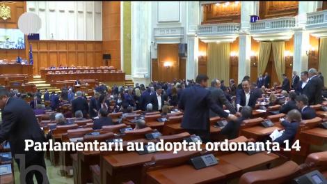 Ordonanţei 13 nu mai există. Parlamentarii au adoptat Ordonanţa 14
