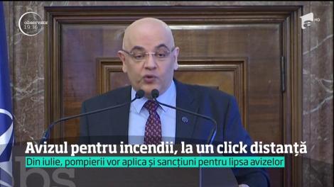 Avizul pentru incendii, la un click distanță