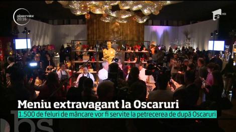 Meniu extravagant la Oscaruri