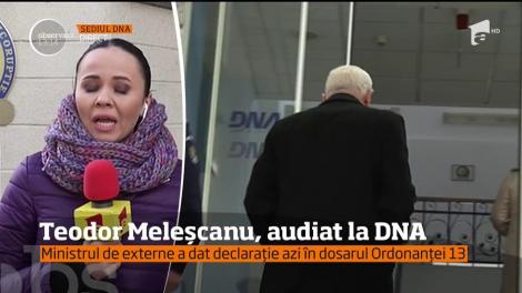 Teodor Meleșcanu, audiat la DNA. Ministrul a dat declarație în dosarul Ordonanței 13