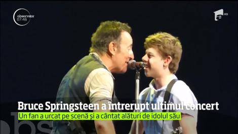 Bruce Springsteen, surpriză pentru un fan