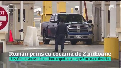 Șofer de TIR din România, arestat în Detroit după ce poliţiştii l-au prins cu cocaină în valoare de aproape 2 milioane de dolari