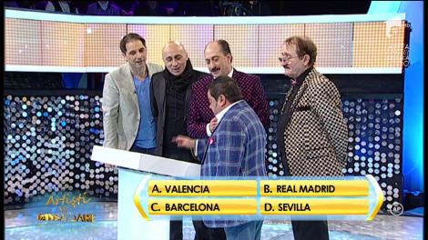 Rândul 6: Ce echipă de fotbal evoluează în capitala Cataloniei?