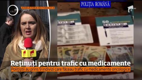 Polițiștii au prins nouă îndivizi care făceau trafic cu medicamente oncologice