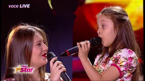 Un ursuleț de pluș și sora mai mare au susținut-o pe scenă!  Giulia Haidău, o veritabilă Mariah Carey în miniatură! A cântat DUMNEZEIEȘTE!