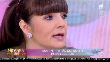 Edith a cedat nervos din cauza acuzațiilor lui Petru, iar tată el ei intervenit telefonic: ”Te rog din suflet să-mi lași fata în pace”
