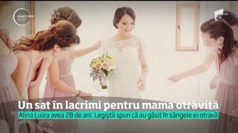 Tânăra mamă otrăvită cu o substanţă din antigel, condusă pe ultimul drum