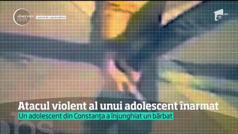 Îmagini șocante! Înregistrarea video cu atacul violent al adolescentului înarmat din Constanța