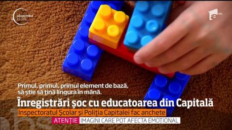 Au apărut noi înregistrări în cazul educatoarei din Bucureşti care a traumatizat copii de grădiniţă