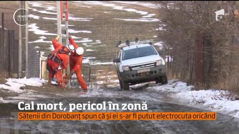 În localitatea Dorobanţ din Iaşi, sătenii se feresc să mai traverseze o uliţă!