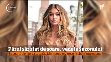 Părul sărutat de soare, vedeta sezonului. Anul acesta se poartă blondul cald, cu rădăcini natural și treceri subtile între nuanțe