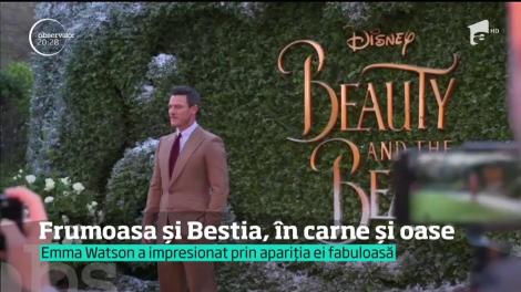 Protagoniştii din filmul "Frumoasa şi Bestia" au făcut senzaţie pe covorul roşu, la Londra