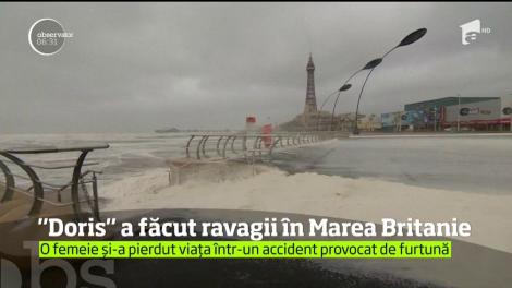 Furtună "Doris" a făcut ravagii în Marea Britanie