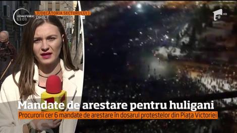 Procurorii cer șase mandate de arestare în dosarul protestelor din Piața Victoriei